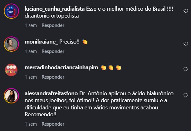depoimento melhor ortopedista clinica salus